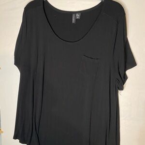 Cynthia Rowley Black Short Sleeve Top